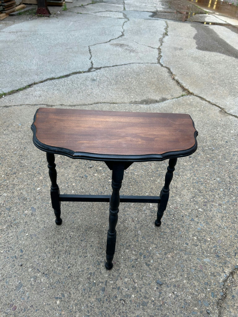 Vintage Demilune Entry Table  - image 3 of 6