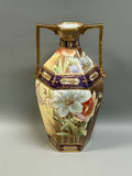 Vintage Nippon Morimura Double Handle Moriage Vase - thumbnail 1 of 8