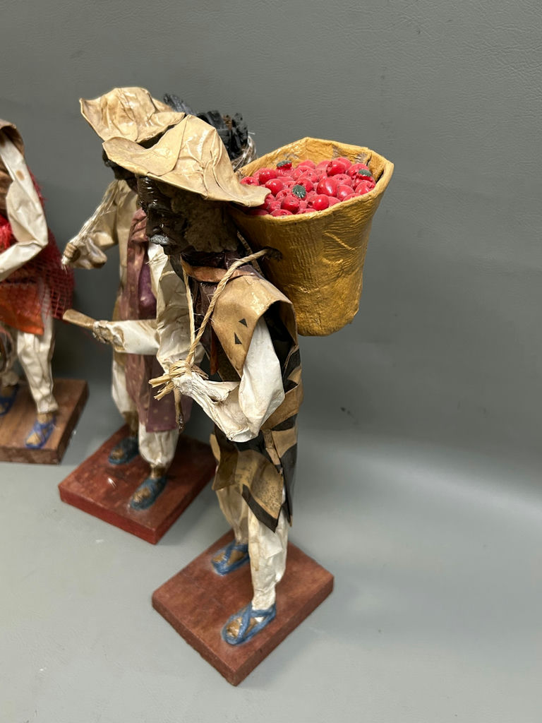 Vintage Folk Art Paper Mache Figures - image 5 of 8