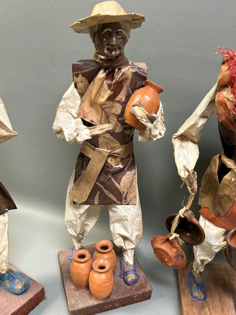 Vintage Folk Art Paper Mache Figures  - image 6 of 8