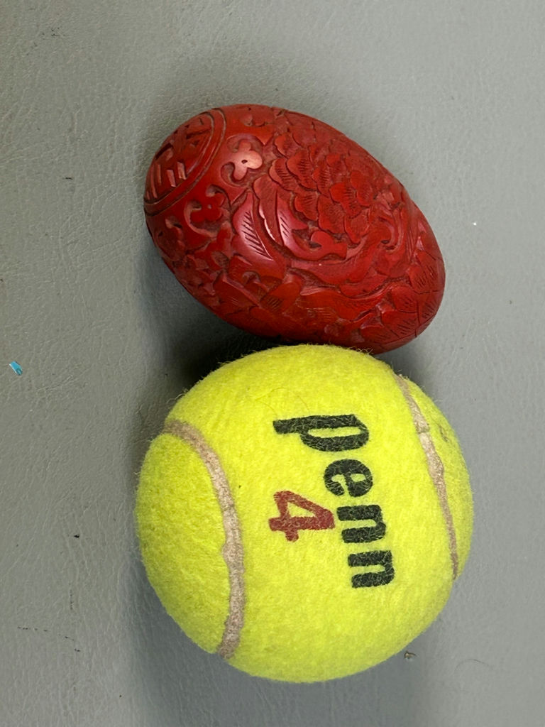 Asian Cinnabar Egg and Misc Plates - image 11 of 13