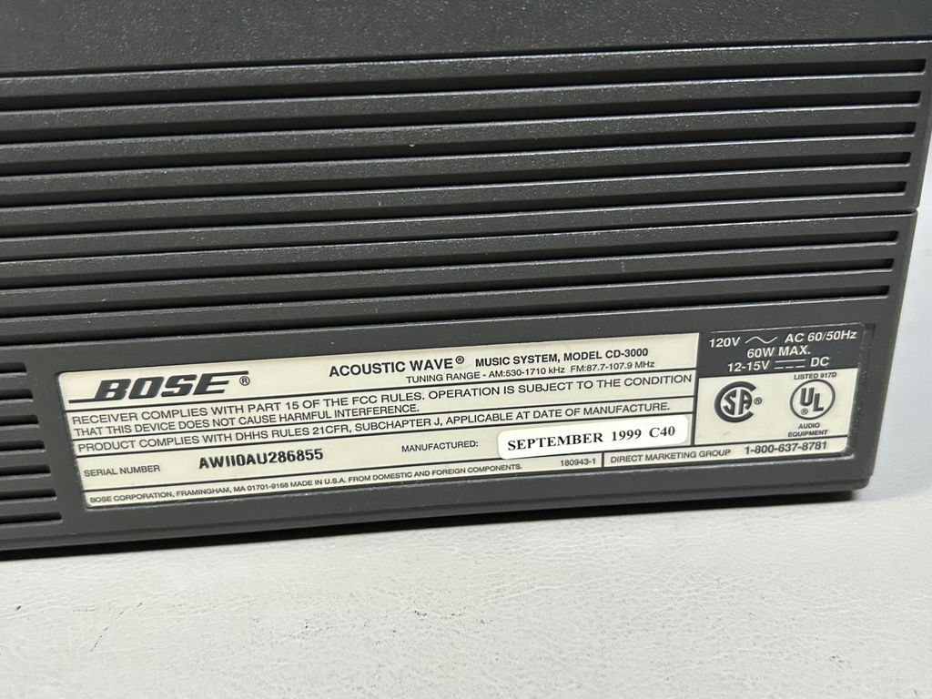 Bose Acoustic Wave Music System  - image 7 of 7