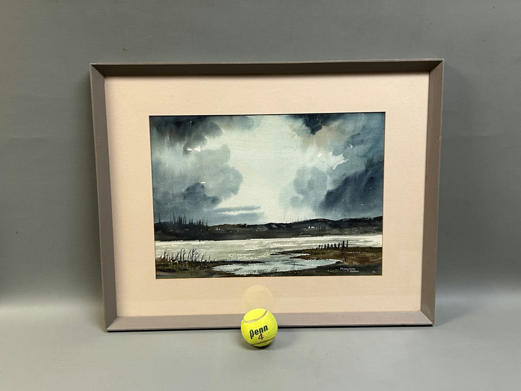 Signed Marjory Horn Beachscape Watercolor Painting  - image 2 of 6
