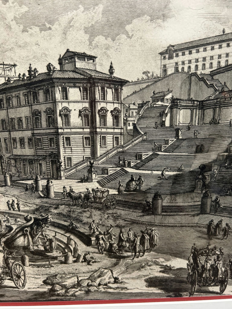 View of Piazza di Spagna Engraving Italy Vintage - image 5 of 9