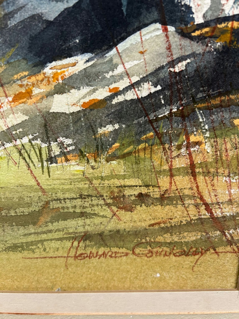 Signed Watercolor Landscape Painting  - image 2 of 5