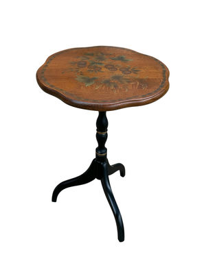Hitchcock Stenciled Candlestand Table  - Image 1 of 5