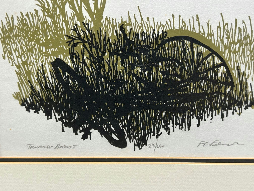 Frank C. Eckmair Abstract Woodcut Signed and Numbered - image 3 of 4