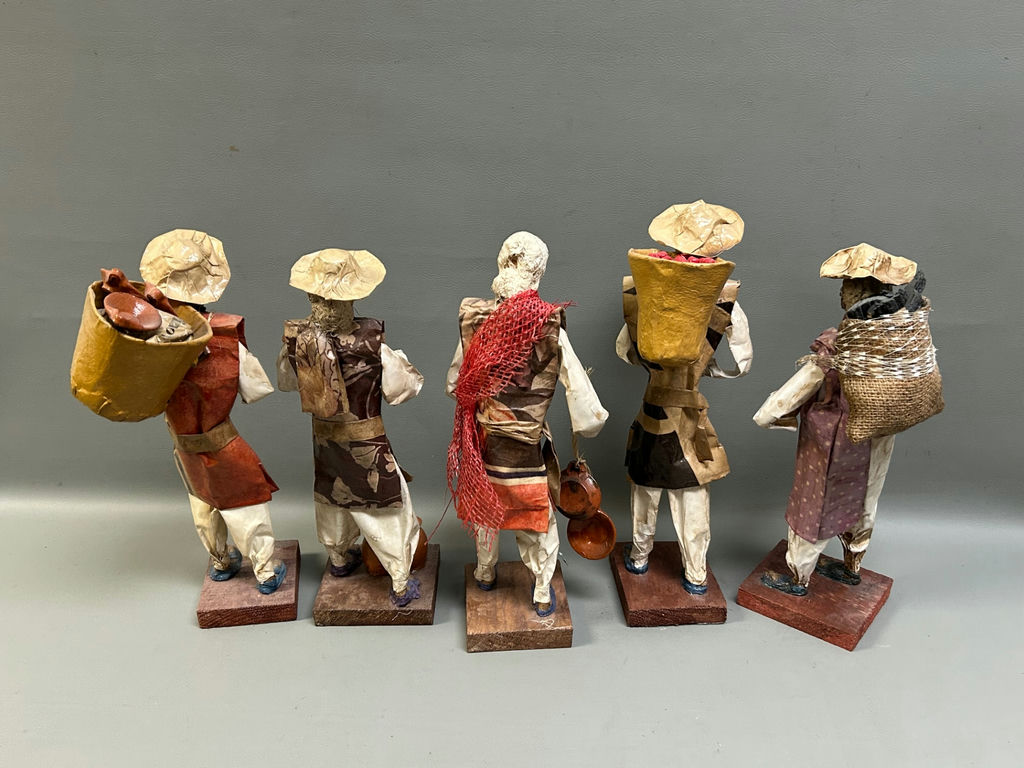 Vintage Folk Art Paper Mache Figures  - image 8 of 8