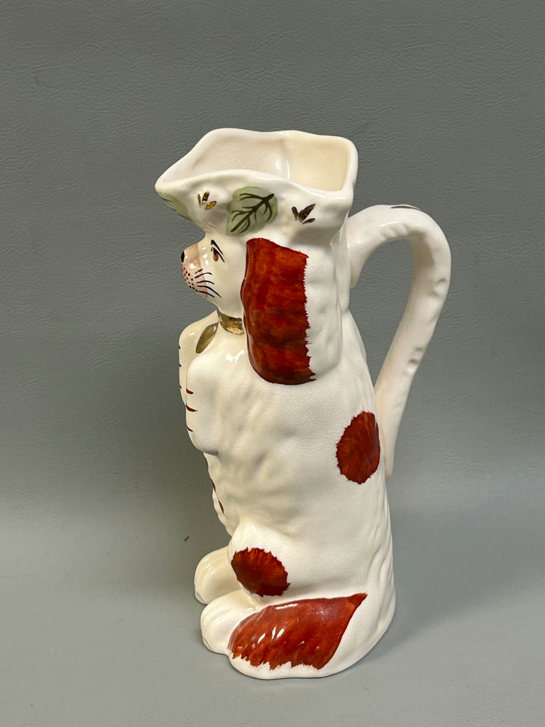 Vintage Staffordshire Spaniel Dog Pitcher - image 5 of 6