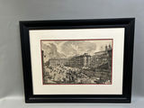 View of Piazza di Spagna Engraving Italy Vintage  - thumbnail 1 of 9