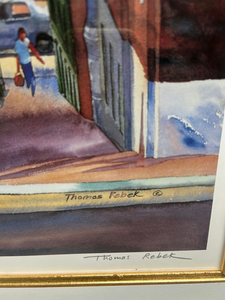Thomas Rebeck Boston Cityscape Lithograph Signed and Numbered  - image 3 of 6