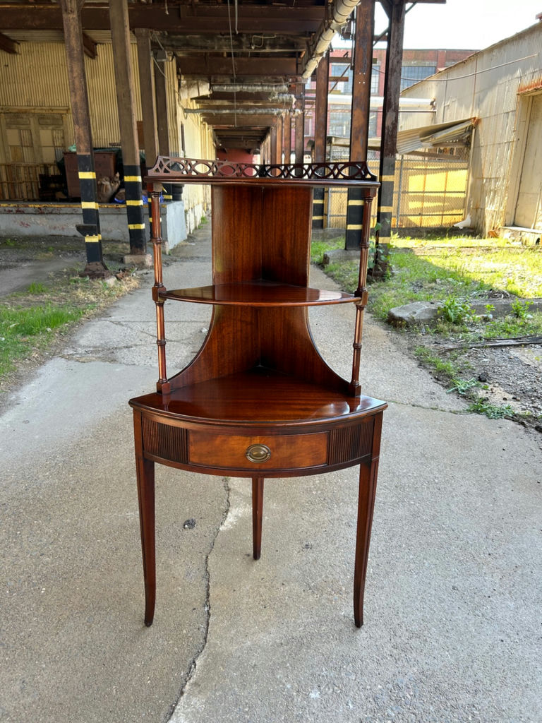 Vintage Brandt Furniture Corner Etagere - image 6 of 8