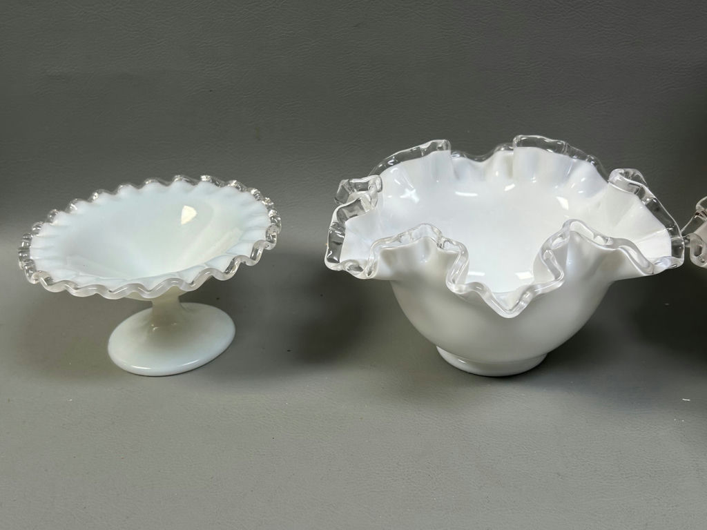 Vintage Milk Glass Silver Crest Ware.  - image 9 of 10