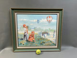 Oil Painting of Women Foraging Flowers  - thumbnail 2 of 5