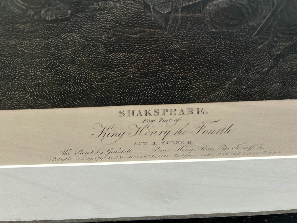 Vintage Shakespeares's King Henry the Forth Act II, Scene Engraving - image 7 of 9