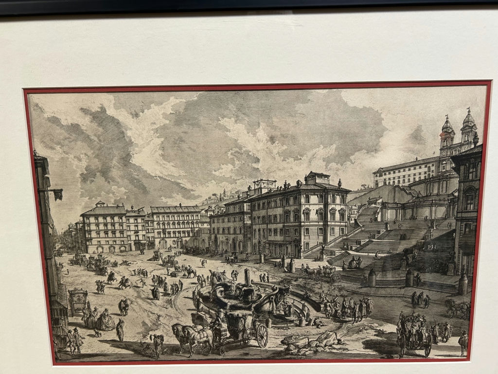 View of Piazza di Spagna Engraving Italy Vintage - image 6 of 9