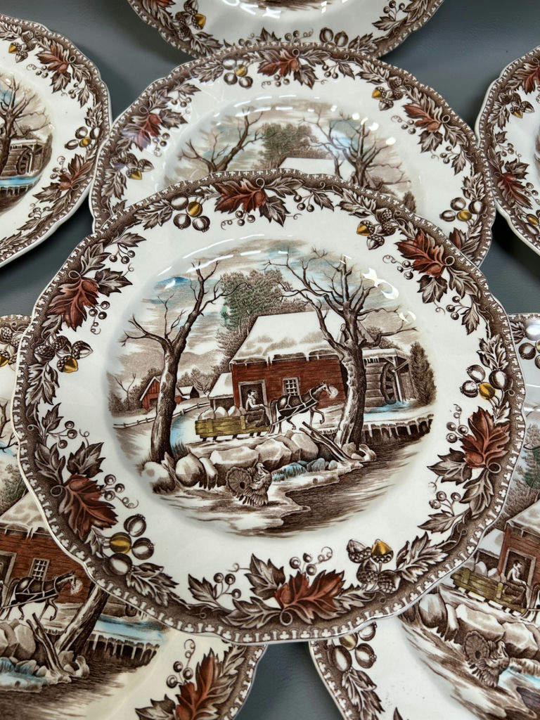 Vintage Johnson Bros "Country Life" Dinner Plates - image 5 of 6