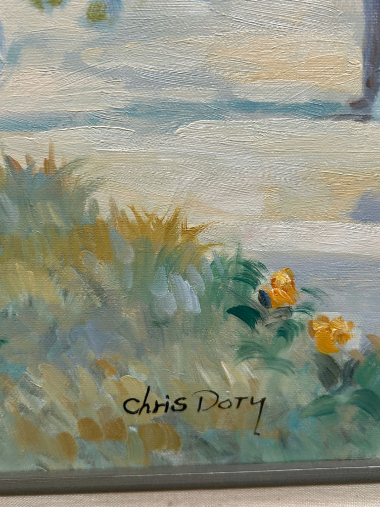 Oil Painting of Women Foraging Flowers  - image 3 of 5