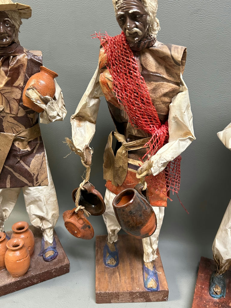 Vintage Folk Art Paper Mache Figures - image 3 of 8