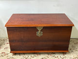 Vintage Carved Wooden Chest  - thumbnail 1 of 11