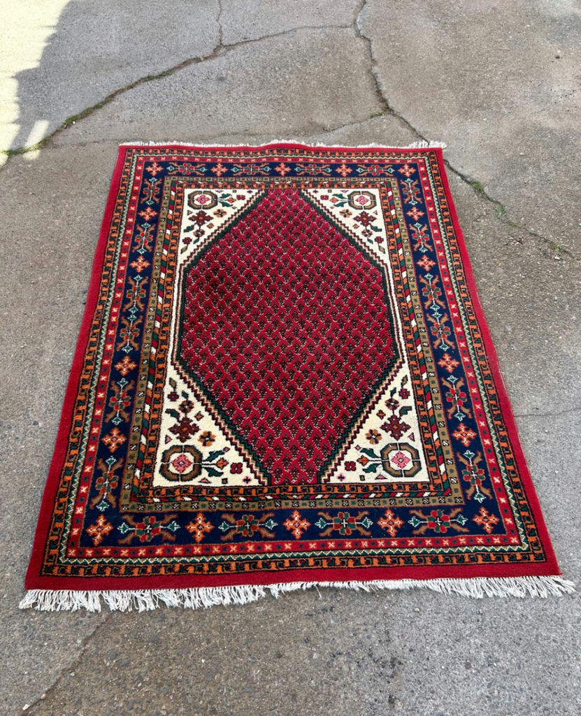 Vintage Oriental Hand-Woven Rug - image 7 of 7
