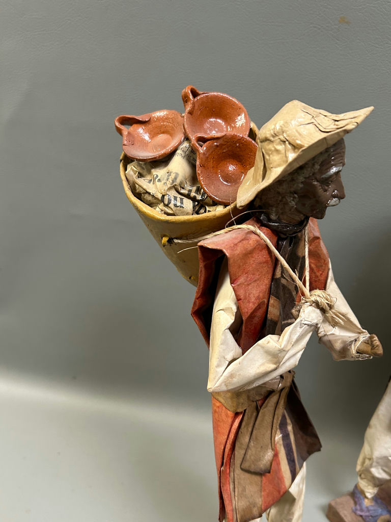 Vintage Folk Art Paper Mache Figures  - image 7 of 8