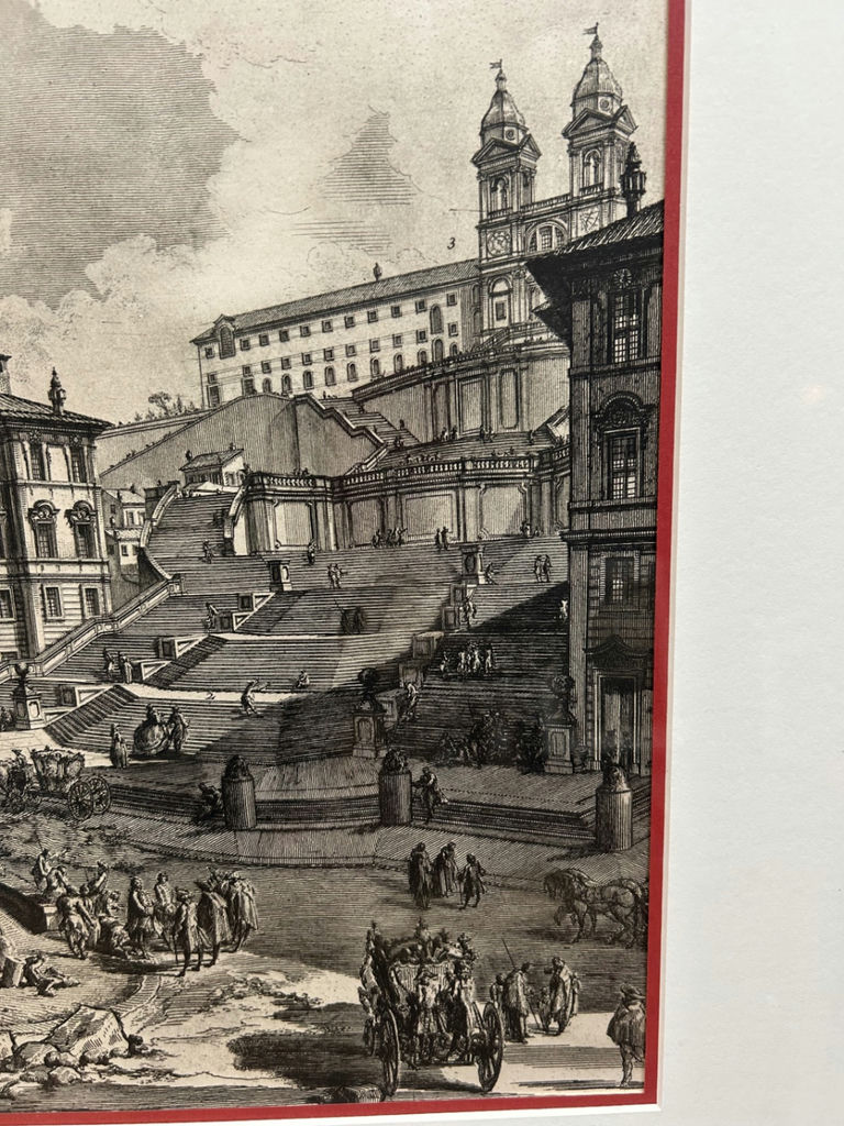 View of Piazza di Spagna Engraving Italy Vintage - image 7 of 9