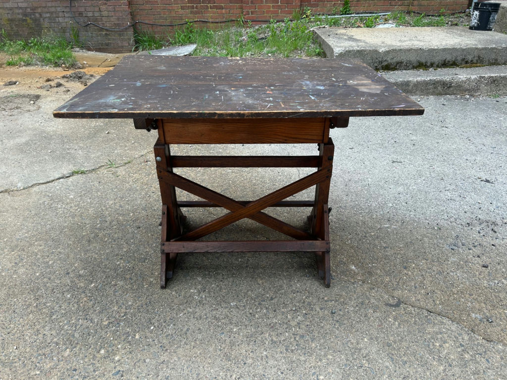 Antique F. Weber Drafting Table  - image 3 of 7