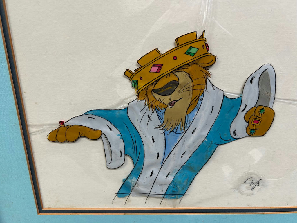 Vintage Disney Animation Original Cel- Prince John From Robbin Hood  - image 2 of 8