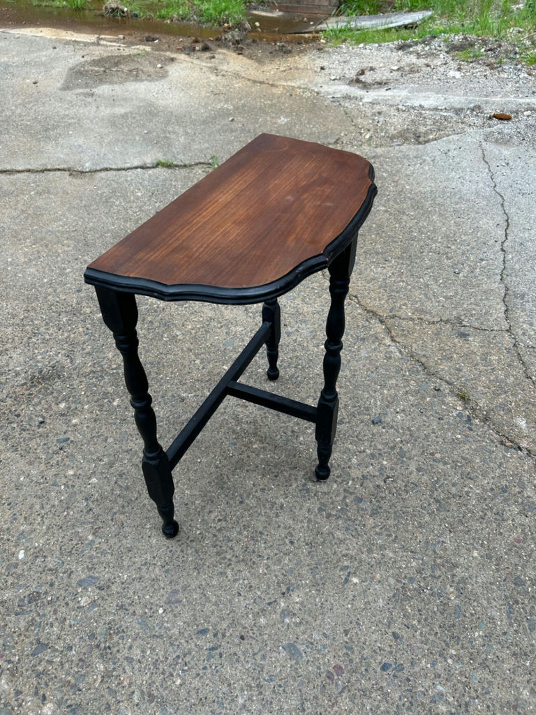 Vintage Demilune Entry Table  - image 4 of 6
