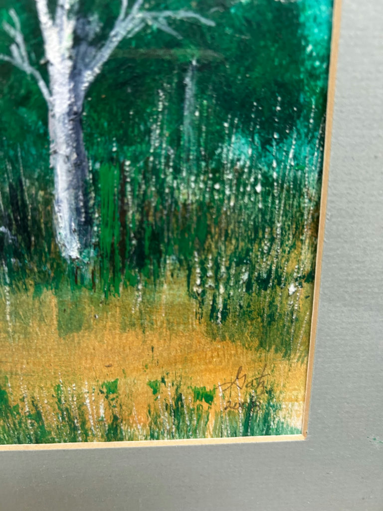 Two Signed Landscape Watercolor & Oil Paintings - image 4 of 9