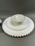 Vintage Milk Glass Silver Crest Ware.  - thumbnail 2 of 10