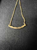 Gold-tone chain necklace with red beads - thumbnail 2 of 8