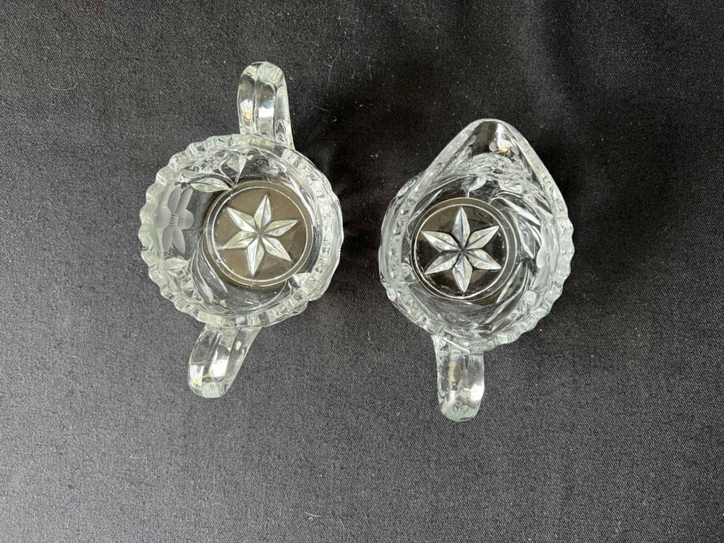 Crystal glassware set with starburst pattern - image 12 of 25