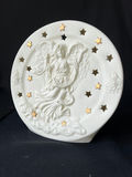 Mid-century, California Pottery mini pitcher with bowl and decorative angel relief plaque - thumbnail 7 of 9