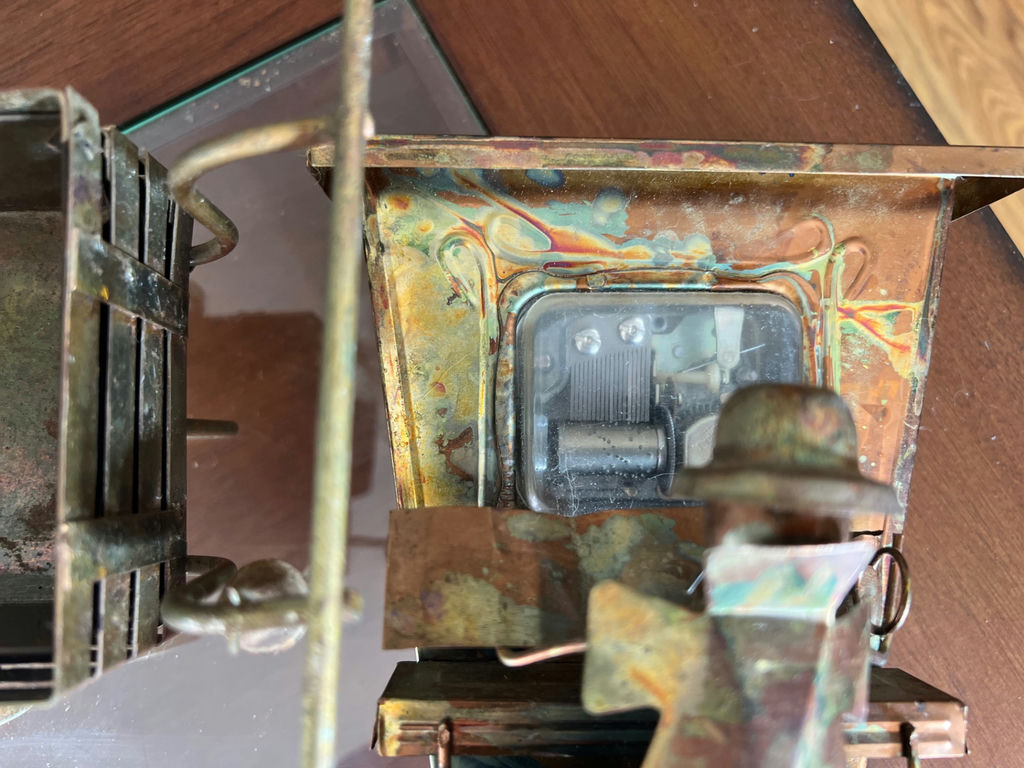 Mid-Century Copper and Brass Sculptures: Saloon Piano Man, Ice Cream Wagon - image 6 of 8