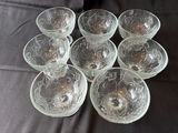 Eight grape-embossed coupe glasses - thumbnail 3 of 4