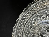 Vintage Crystal cut-glass lidded candy dish and decorative plate - thumbnail 6 of 9