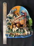 Noah's Ark Diorama on Music Box Pedestal and Musical Nativity Scene in Book - thumbnail 8 of 18