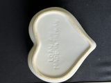 Ceramic angel planter, nesting heart dishes, and iridescent, Carnival Glass fruit bowl - thumbnail 5 of 7