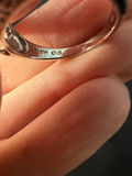 Silver-tone two-row multicolor stone ring - thumbnail 6 of 7