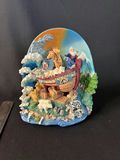 Noah's Ark Diorama on Music Box Pedestal and Musical Nativity Scene in Book - thumbnail 1 of 18