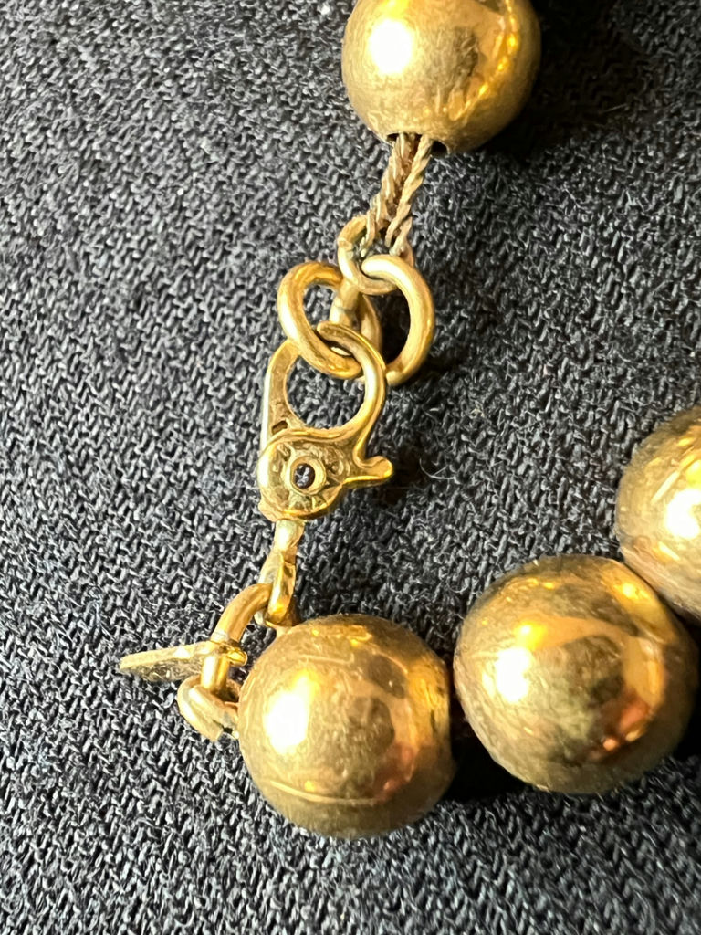 Beaded necklace collection in blue, black and gold tones - image 10 of 12