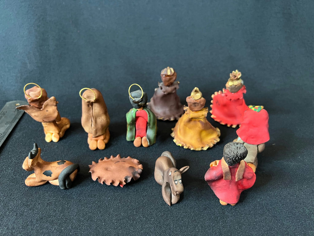 Clay Nativity Scene Figurine Set and Nativity Music Box - image 2 of 14