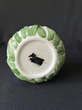 Ceramic pottery set: lemon-pattern vase, tulip-relief planter, and white bowl - thumbnail 5 of 9