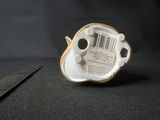 Vintage Department 56 gold-painted porelain cherubs, ceramic angel figurine, skark's tooth necklace - thumbnail 9 of 13
