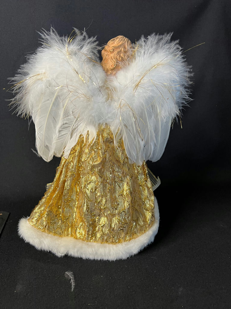 Vintage angel figurines and a boxed fiber-optic angel ornament - image 9 of 20