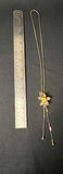 Gold-tone floral pendant necklace, two multicolor beaded necklaces, and matching bead earrings - thumbnail 3 of 13