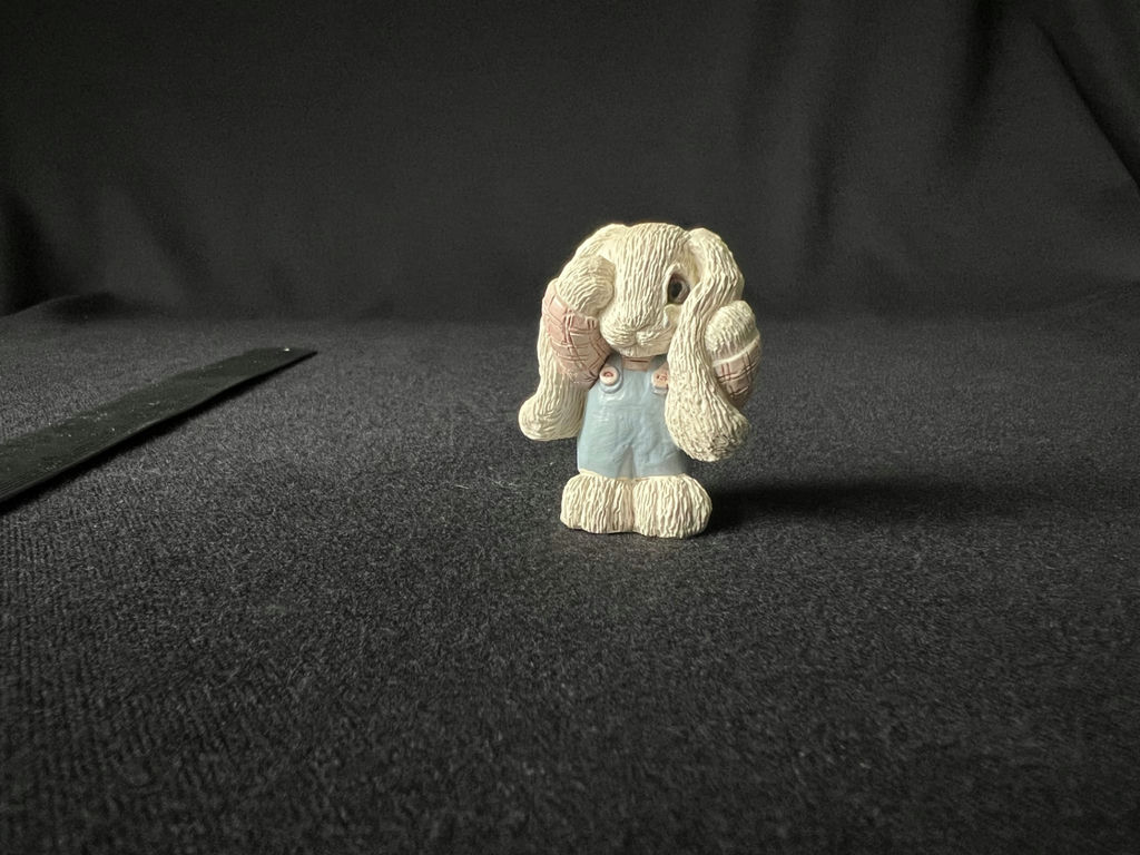 Enesco Precious Moments Purrfect Grandma thimble and Grandpa Ornament; Handmade Vicki Lane bunny figurine - image 6 of 13