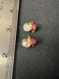 Assorted small earrings: crystal-stone and bead-cluster studs - thumbnail 5 of 9